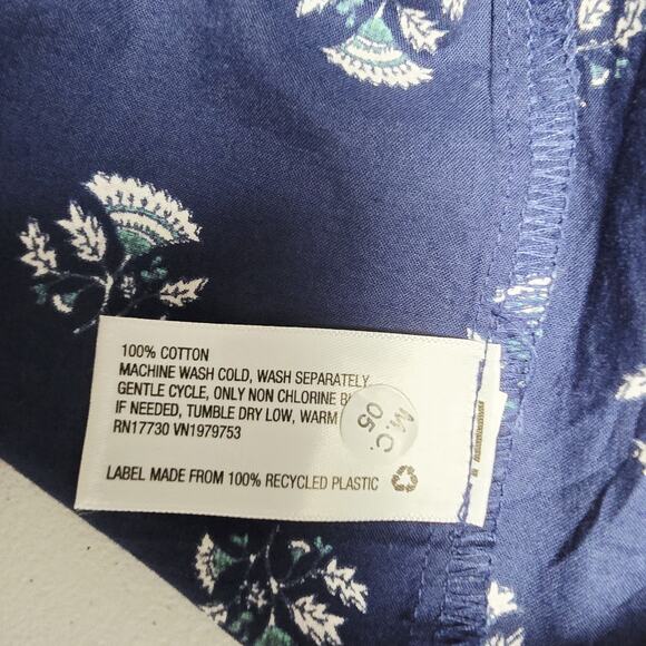 Universal Thread Midi Dress Large Sleeveless Stamped Floral Print Tiered Pockets - Picture 10 of 10